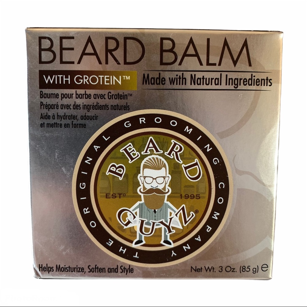 Beard Guyz Grooming Beard Balm with grotein 3 oz